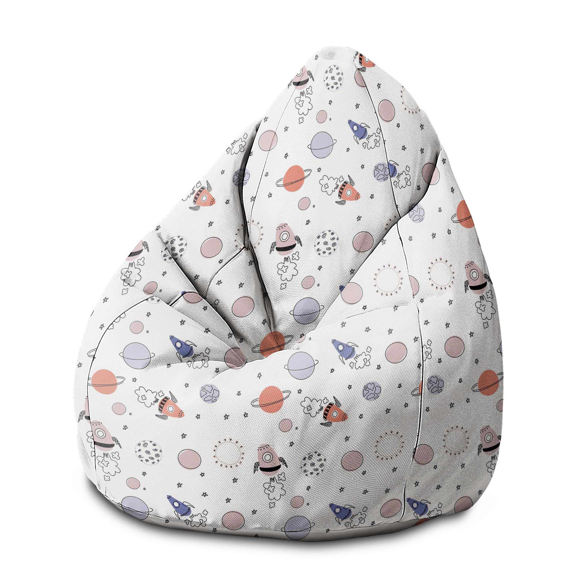 Pear-shaped Pouf Cartoon Galaxy-M-Velvet