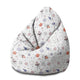 Sedací vak Hruškový tvar Kreslená galaxia-M-Zamat