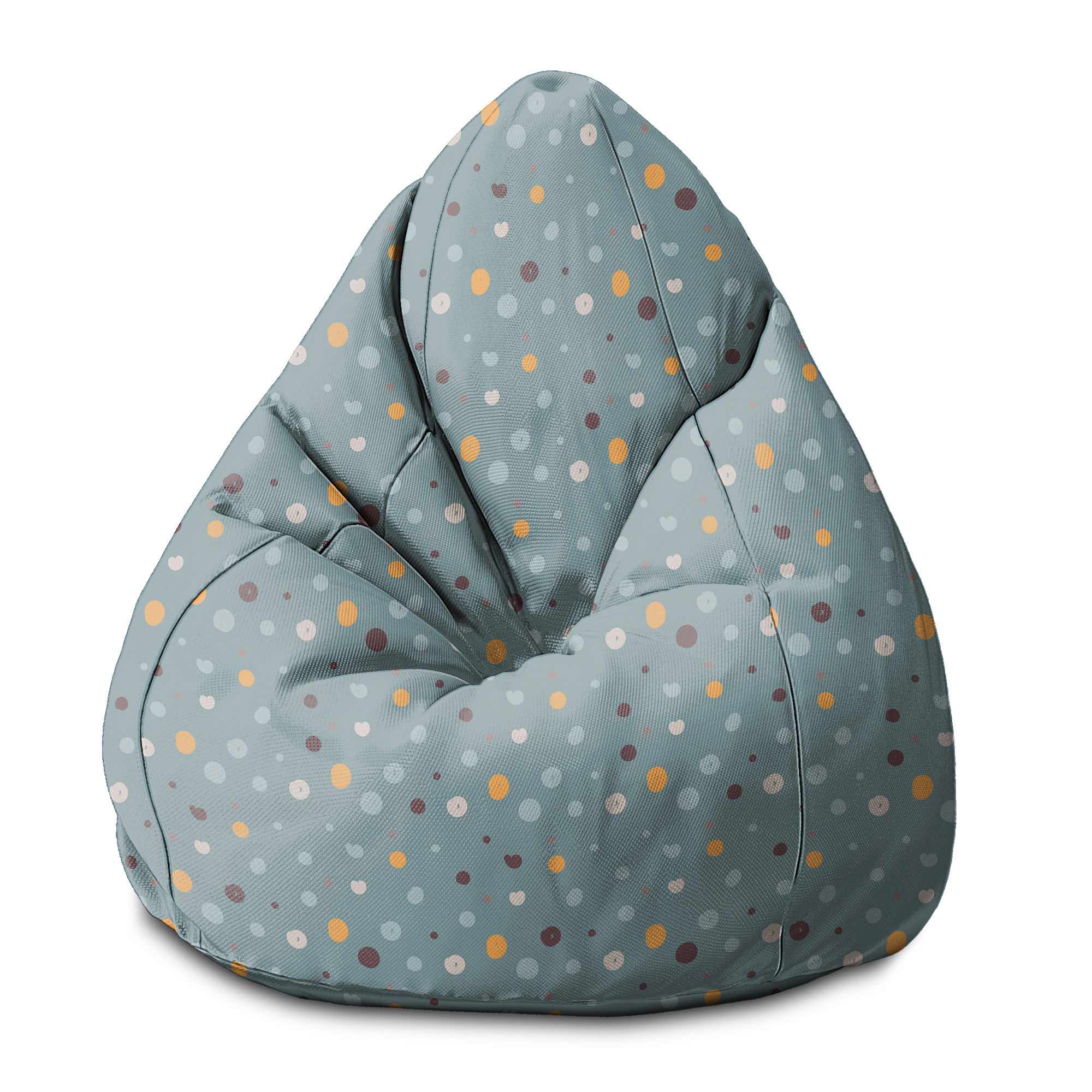 Puf Pearshape Colorful Dots-S-Oxford