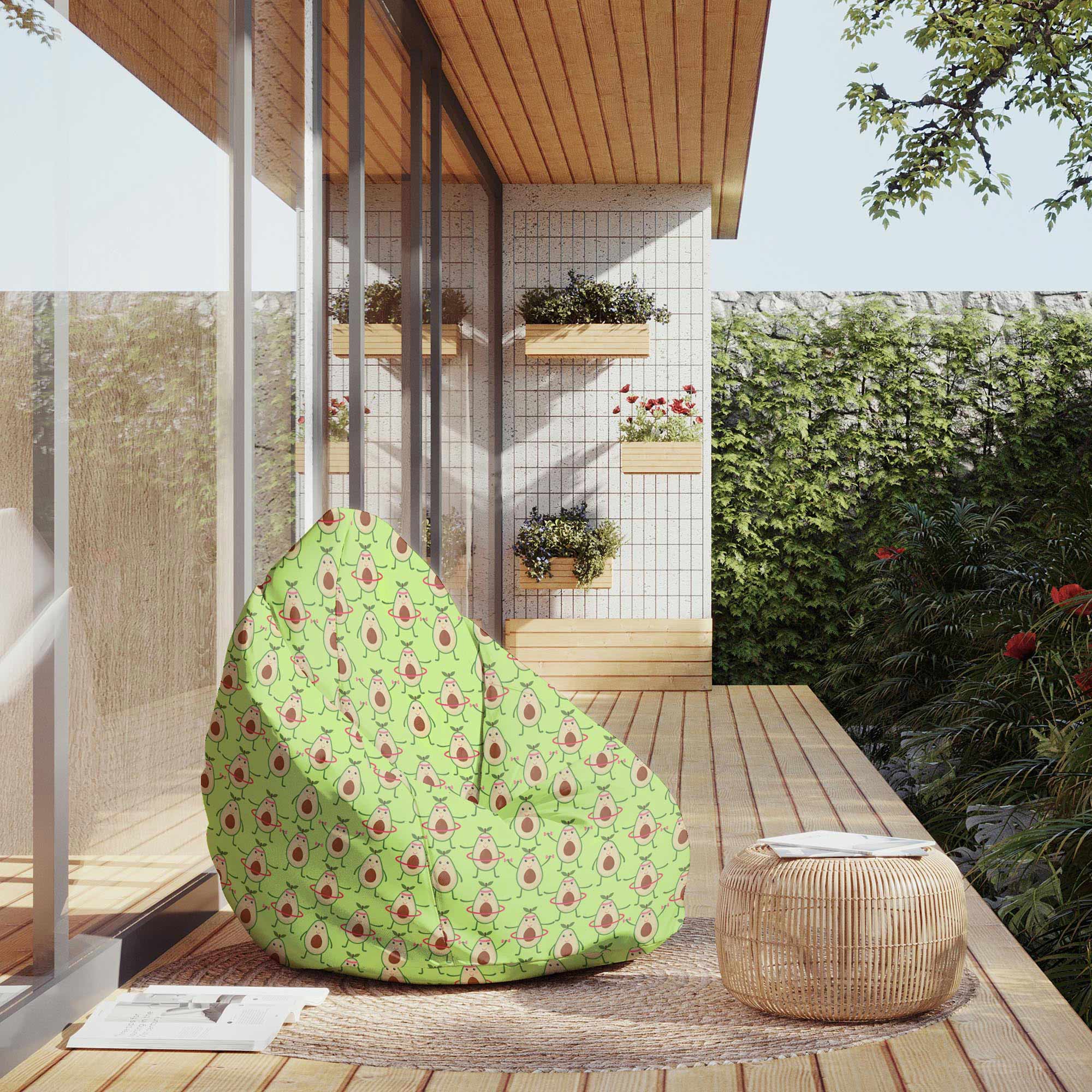 Puf Birnenform Übende Avocados-M-Samt