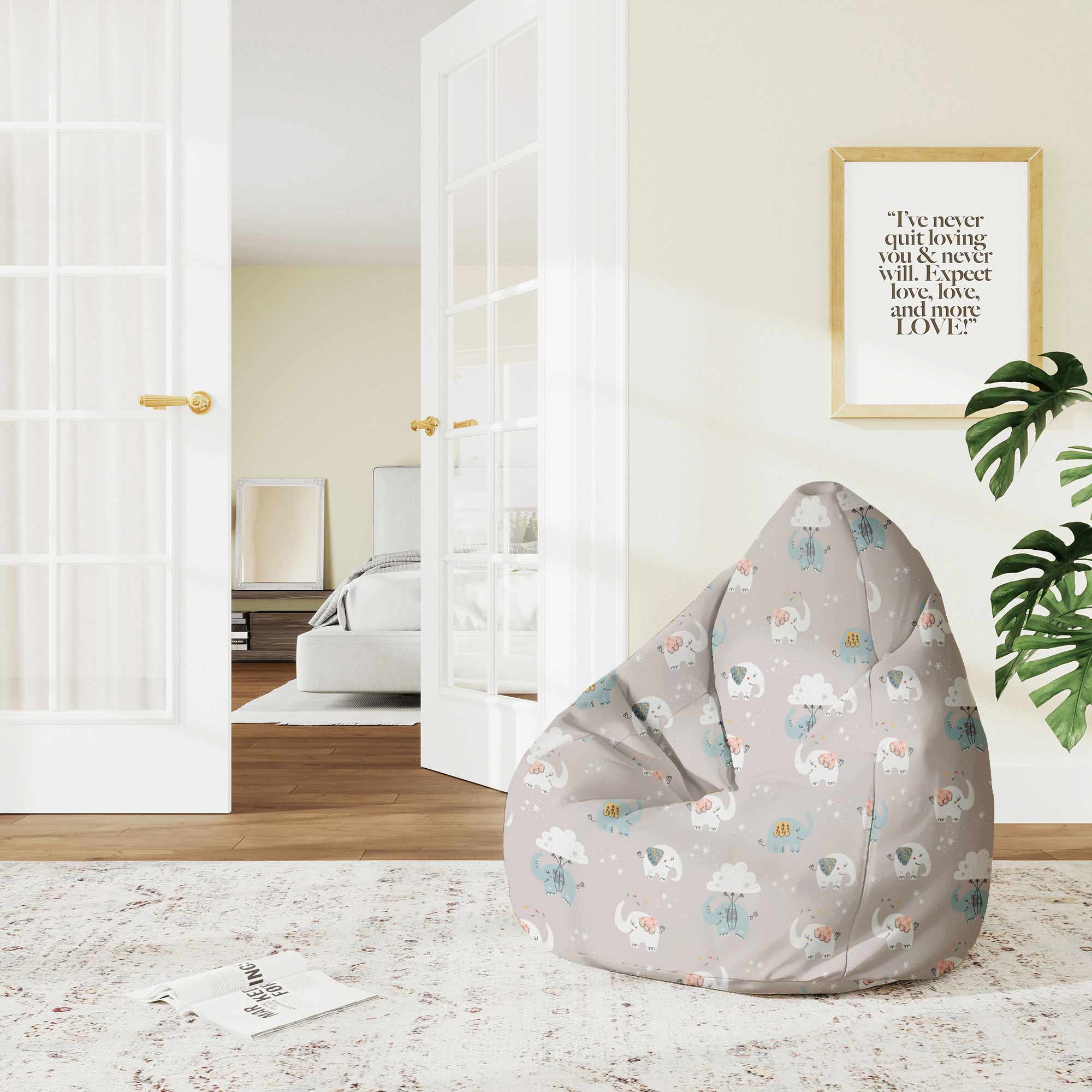 Puf Pearshape Fly Elephant-M-Oxford