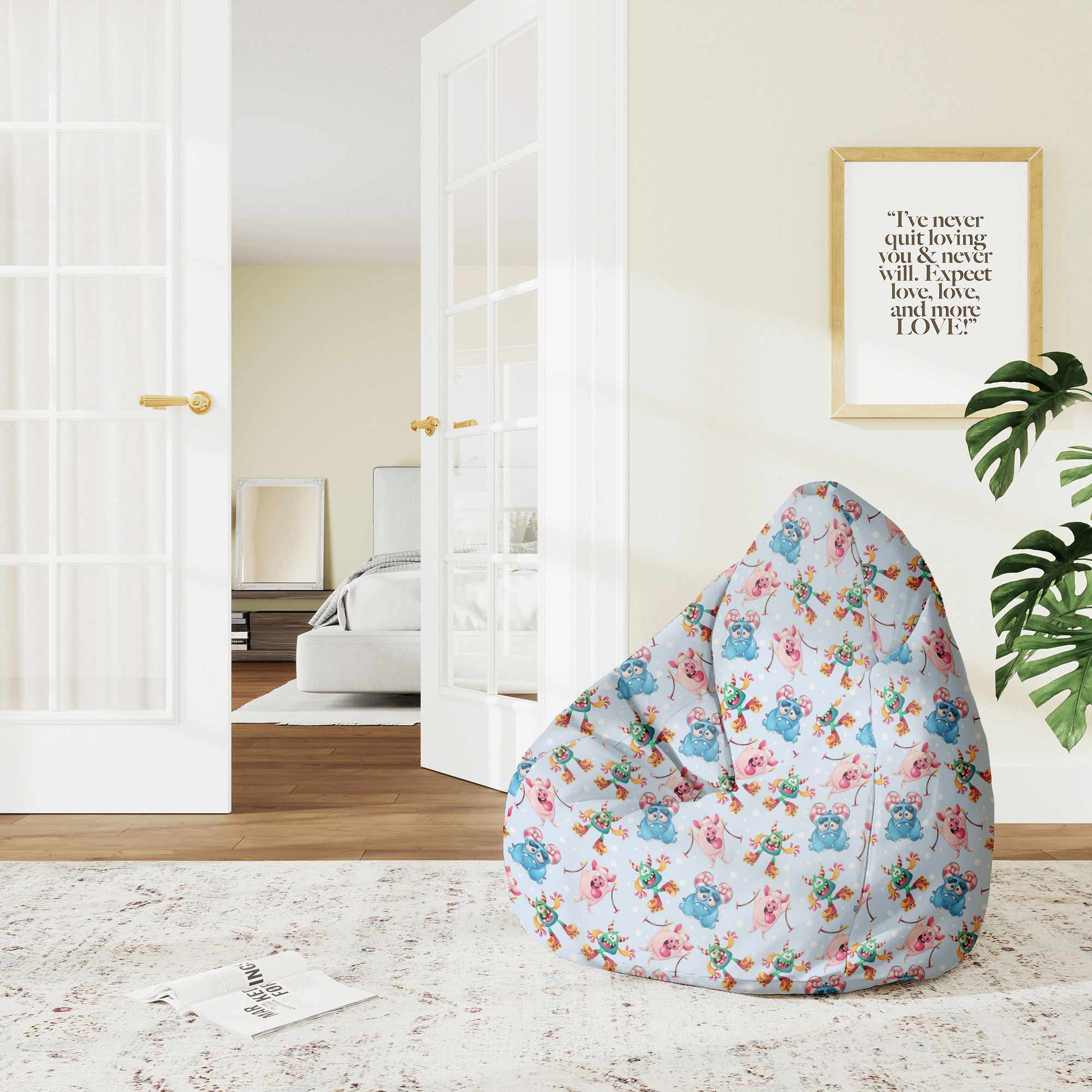 Puf Pearshape Funny Monsters-M-Oxford