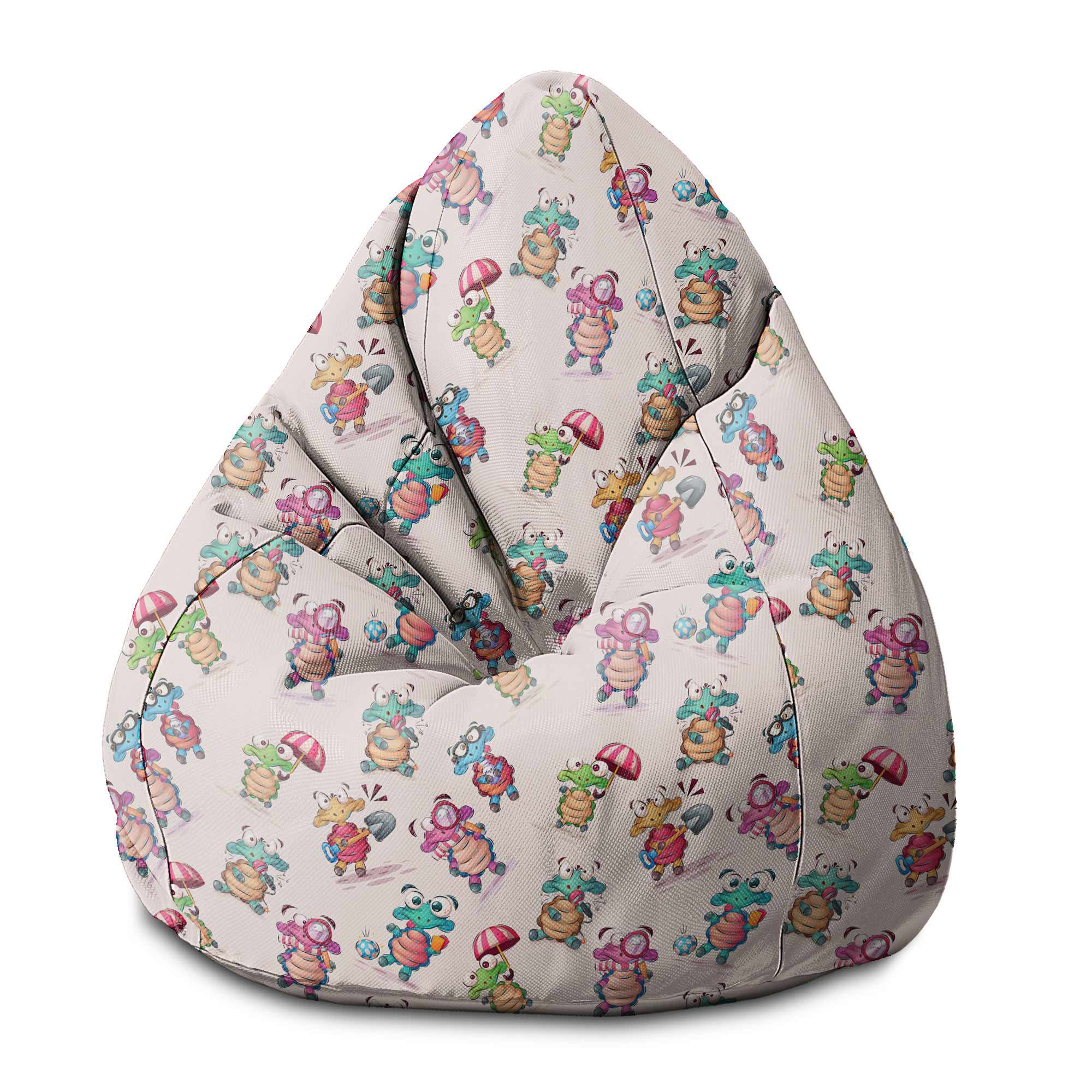 Puf Pearshape Veselé želvy