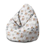 Puf Pearshape Grey Elephant-M-Oxford