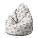 Puf Pearshape Grey Elephant-M-Velvet