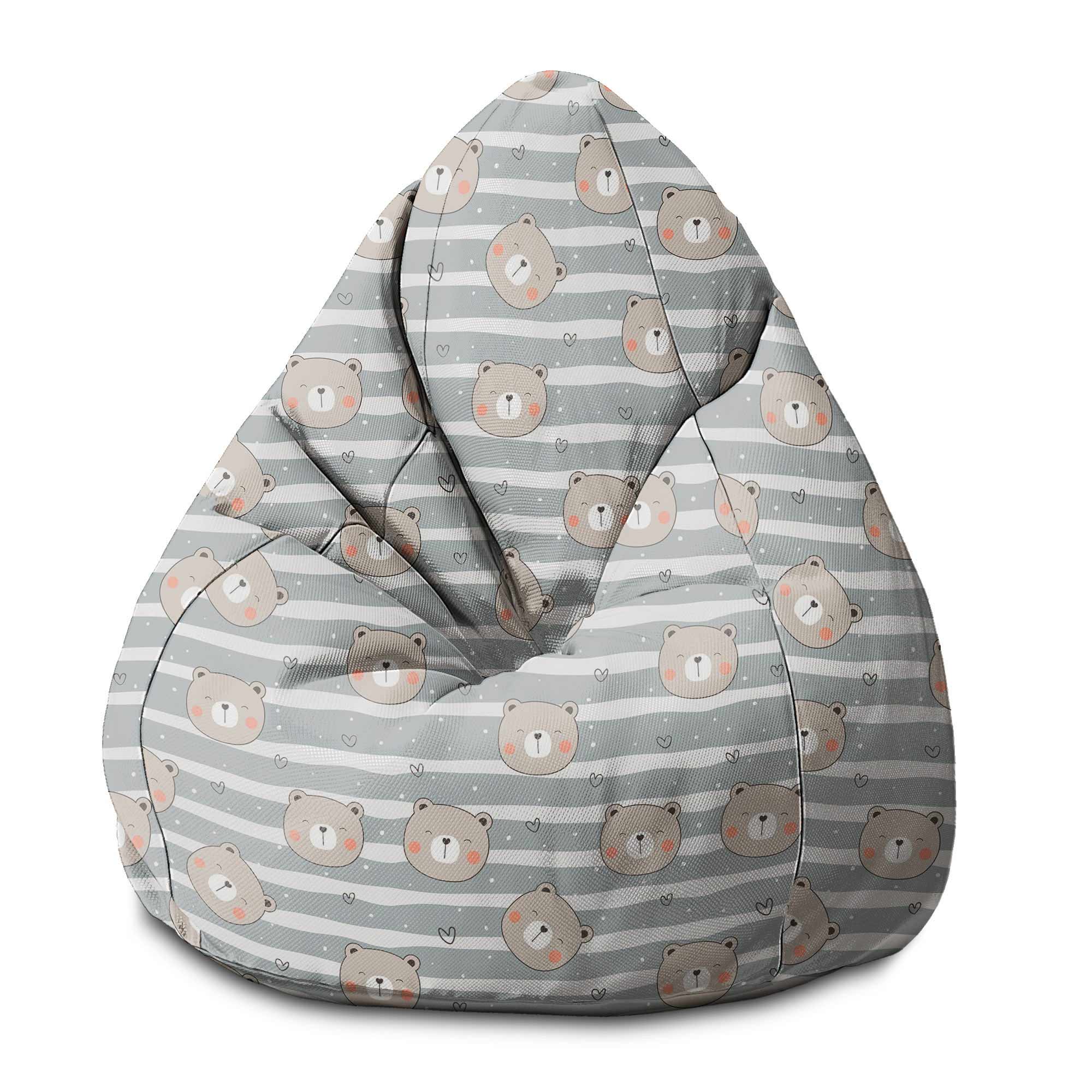Puf Pearshape Happy Bear