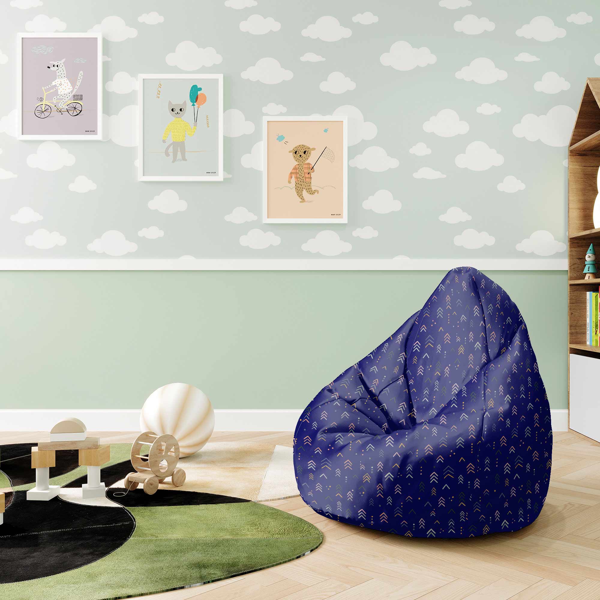 Puf Pearshape Abstract Soft Shapes-S-Velvet