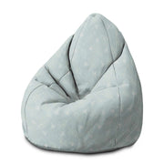 Sedací vak Pearshape Modré pondelkové ráno-M-Velvet