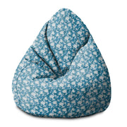 Puf Pearshape Blue Water Lily-S-Velvet