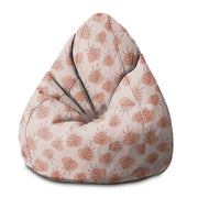 Puf Pearshape Botanical Flowers and Leaves