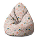 Pearshape Pouf Cheerful Abstract-S-Oxford