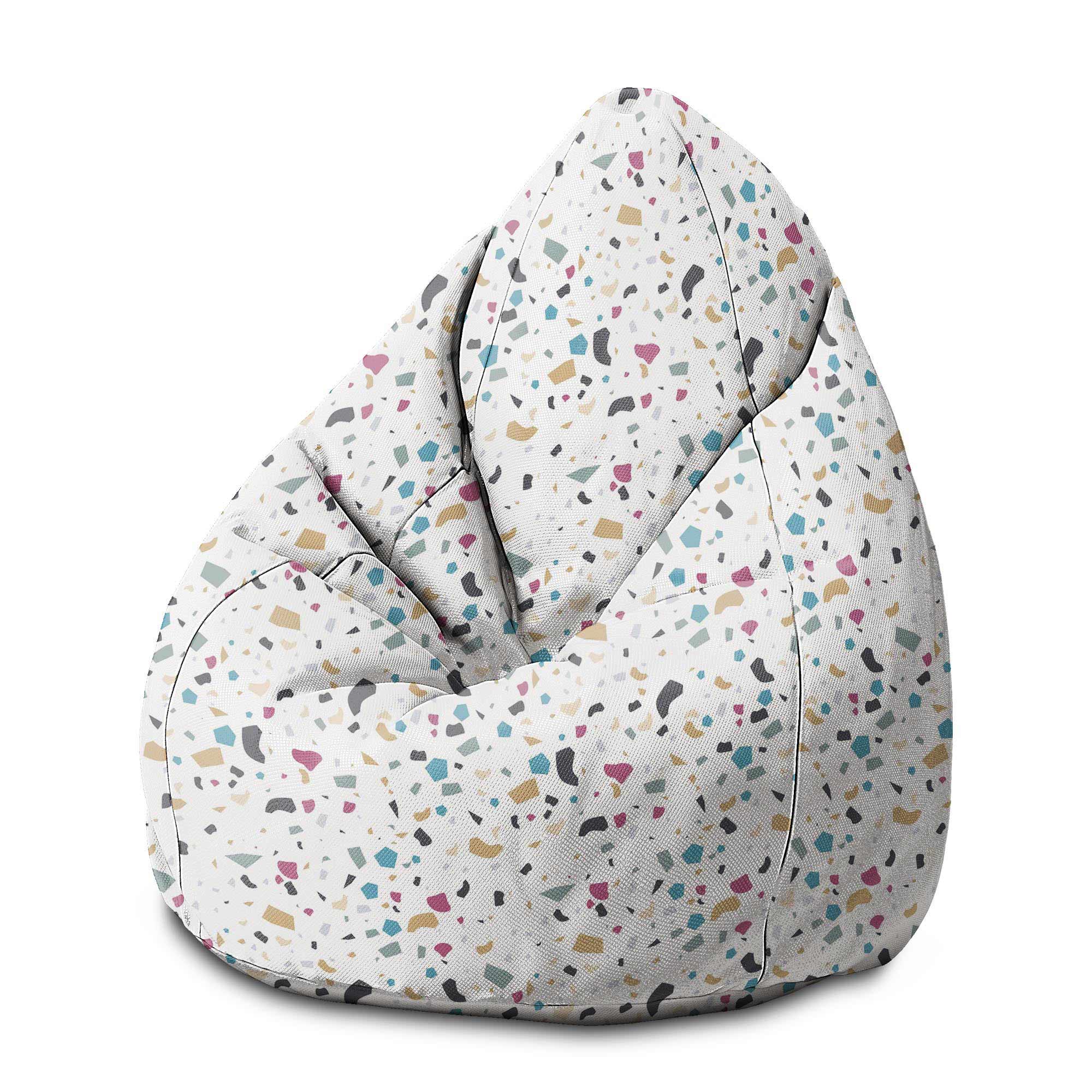 Puf Pearshape Barevný Terrazzo-M-Oxford