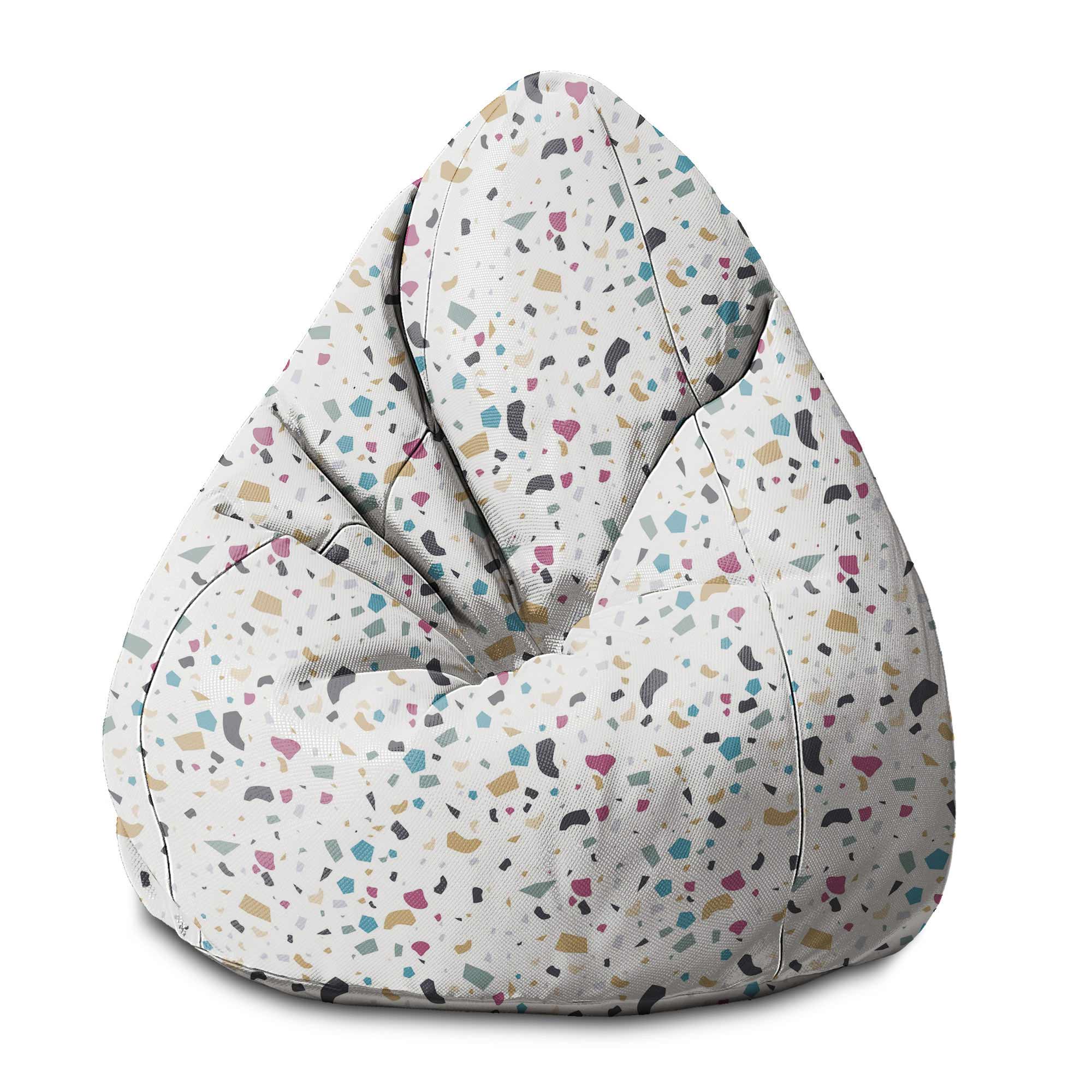 Puf Pearshape Barevný Terrazzo