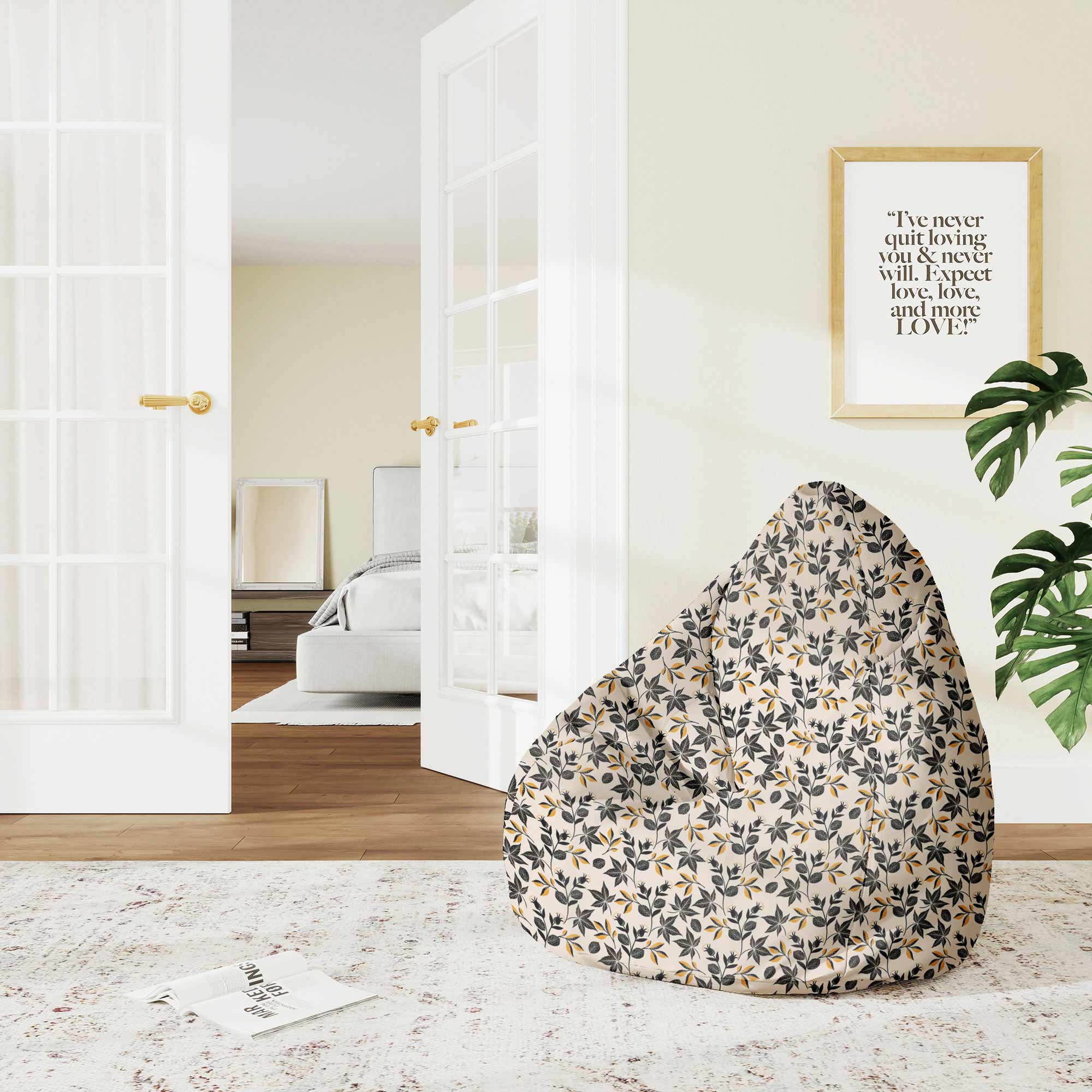 Puf Pearshape Cozy Autumn Leaves-M-Oxford