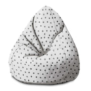 Pearshape Pouf Drawn Circles
