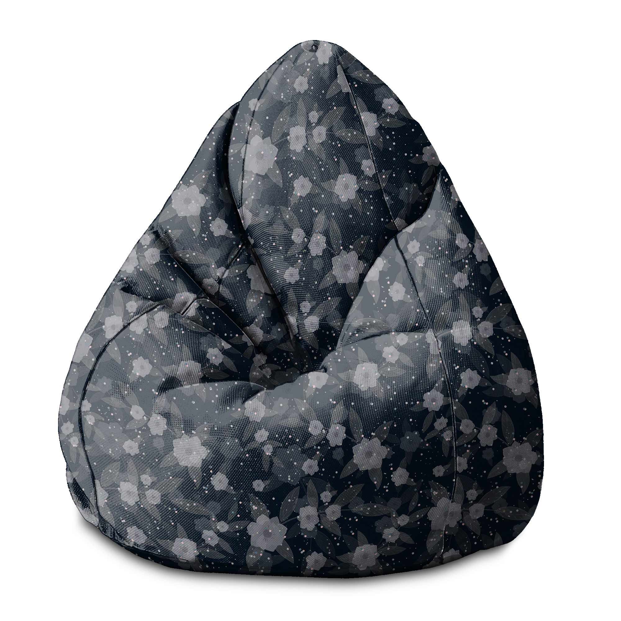 Puf Pearshape Fantasy kvety-S-Zamat