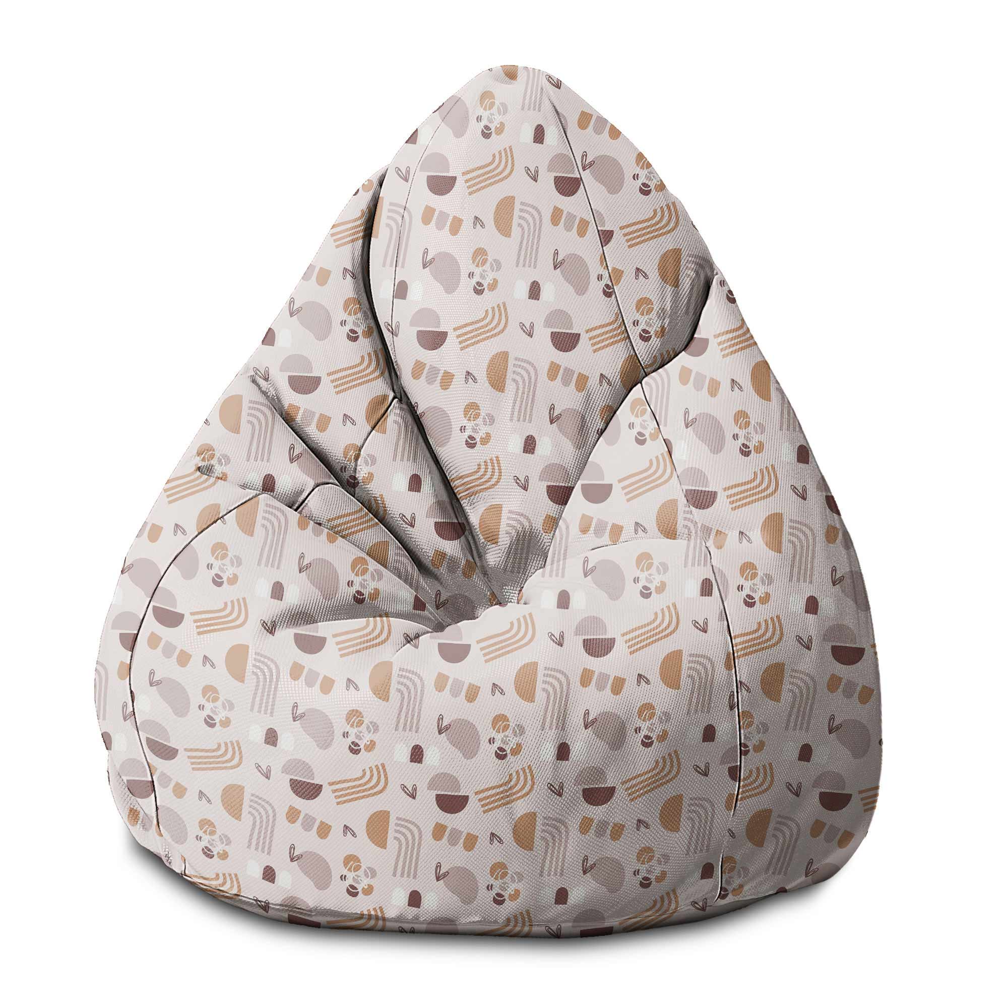 Puf Pearshape Geometric Earth Colors-S-Oxford