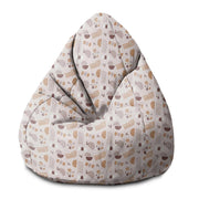 Sedací vak Pearshape Geometrické Zemité Farby-S-Zamat
