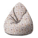 Sedací vak Pearshape Geometrické Zemité Farby-S-Zamat