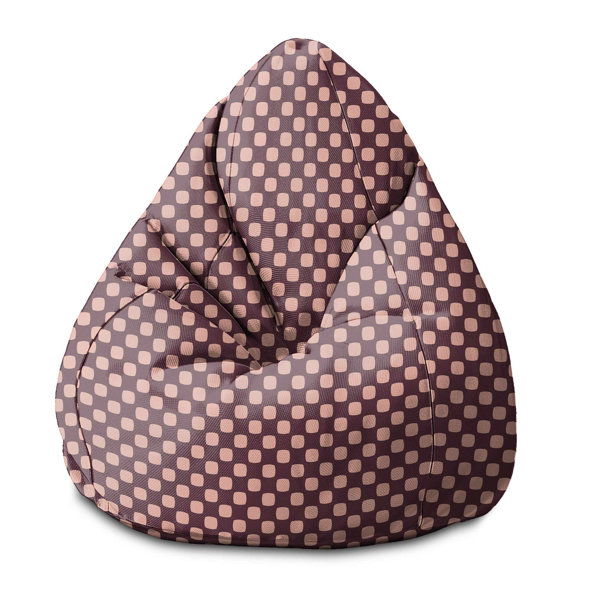 Sitzsack Birnenform Geometrische Quadrate
