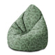 Puf Pearshape Vzor bylinných listov-M-Zamat
