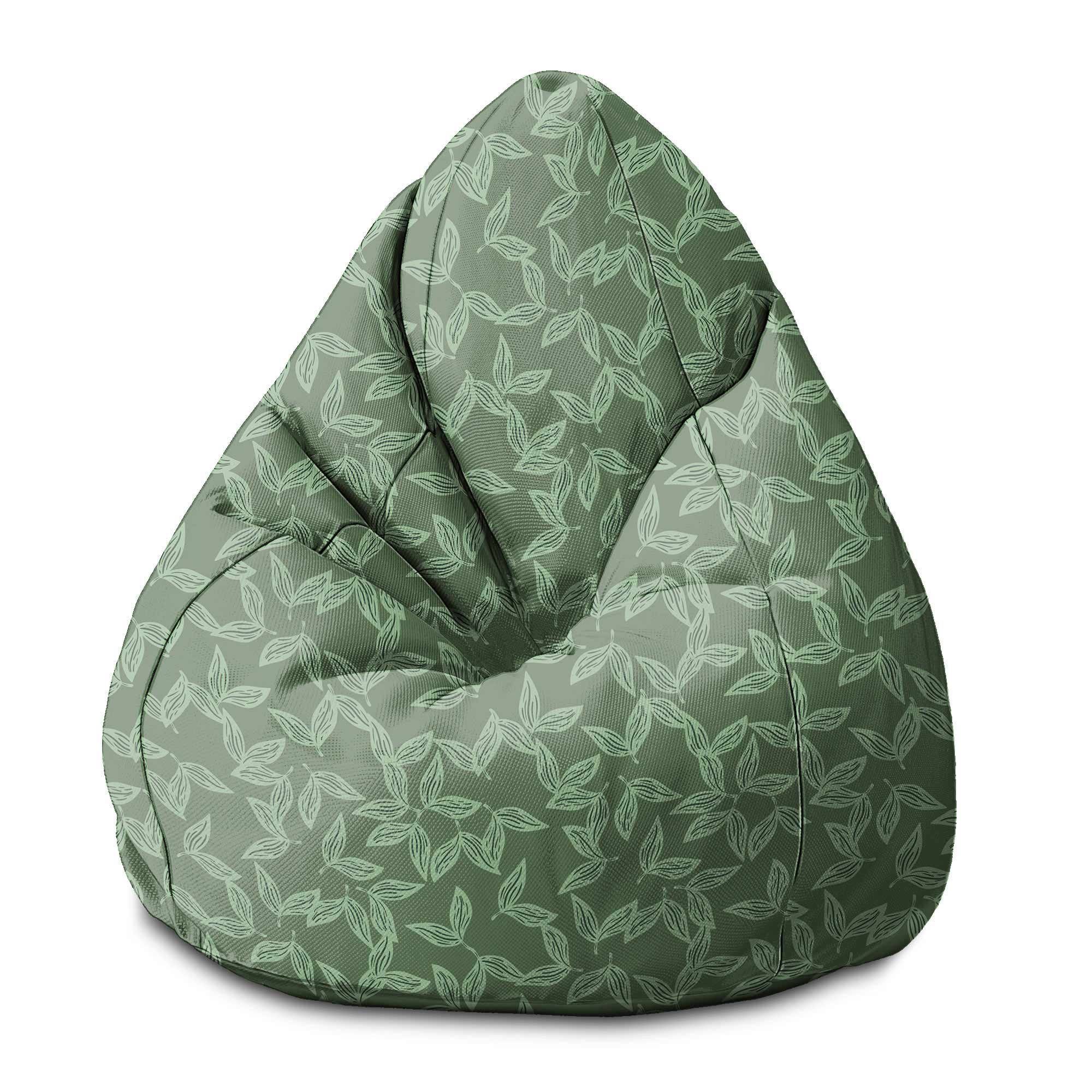 Puf Pearshape Herbal Leaves Vzor-S-Oxford