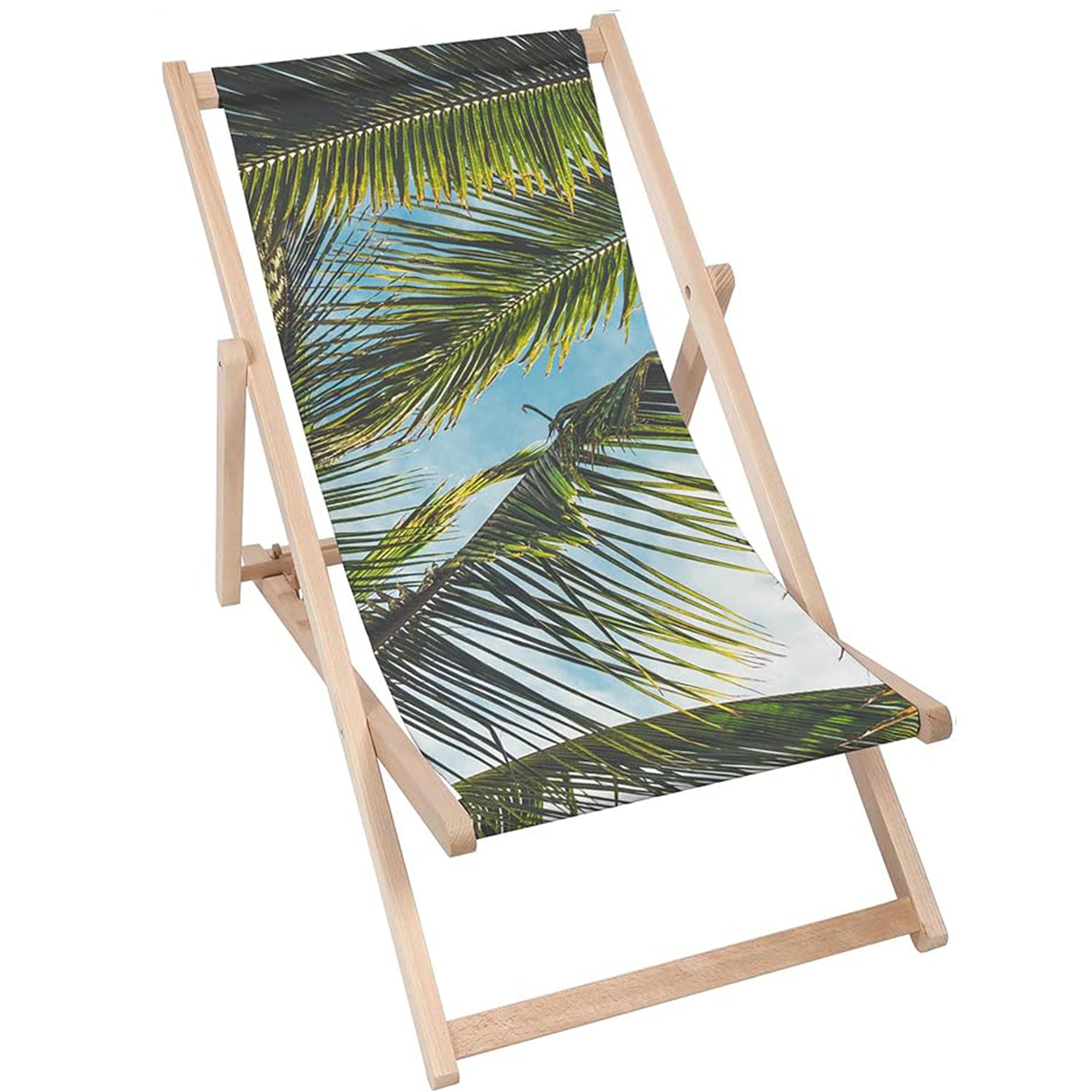 Dřevěné lehátko Palm Leaves