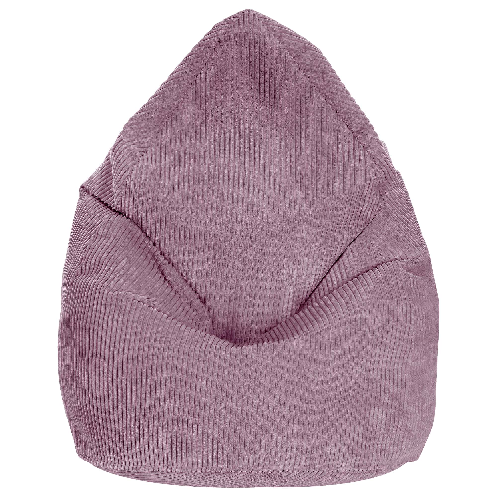 Sedací vak Pearshape Lincoln Silver Pink-M