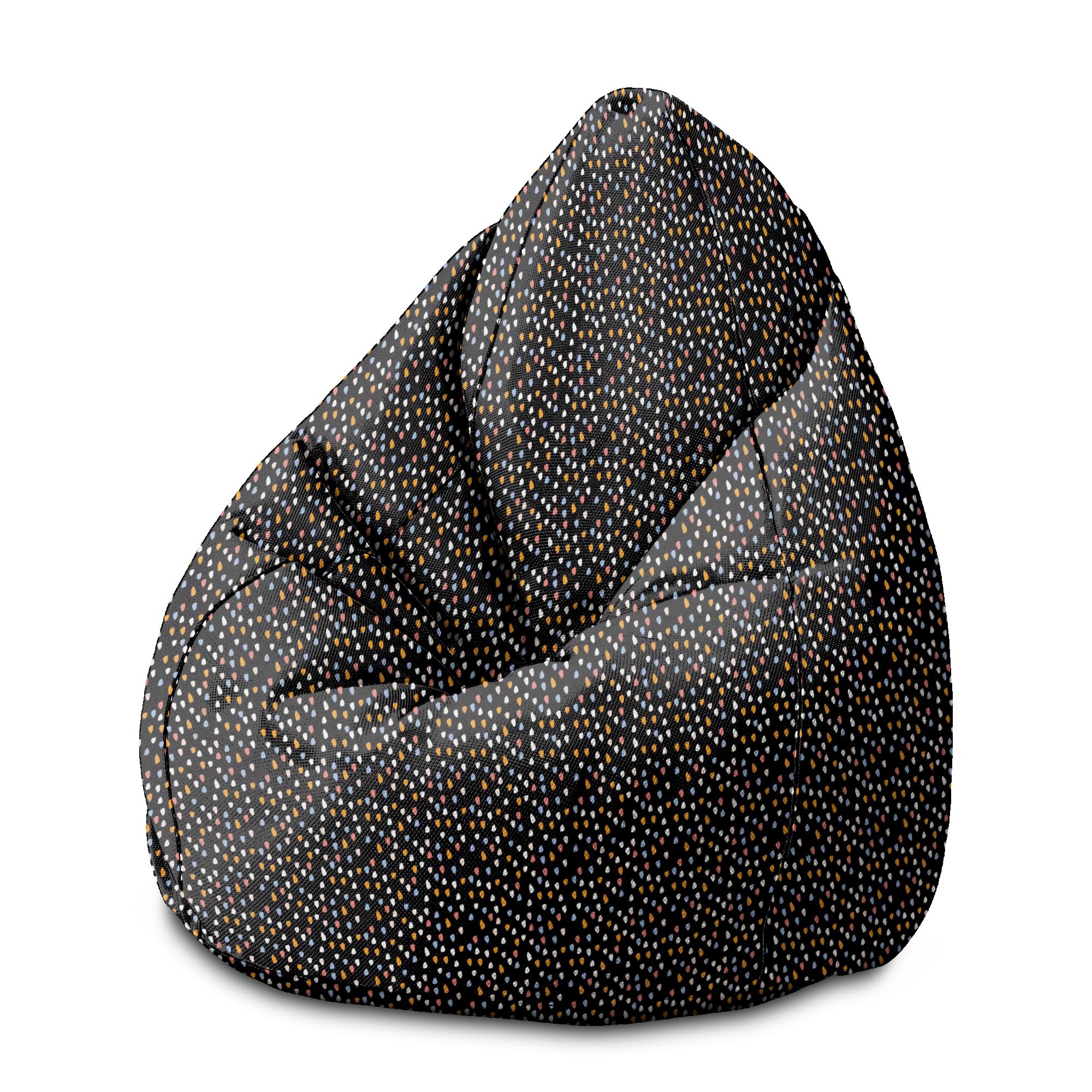 Puf Pearshape abstraktní design M-Oxford