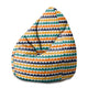 Puf Pearshape Abstraktní Poloviční Tečky-M-Velvet