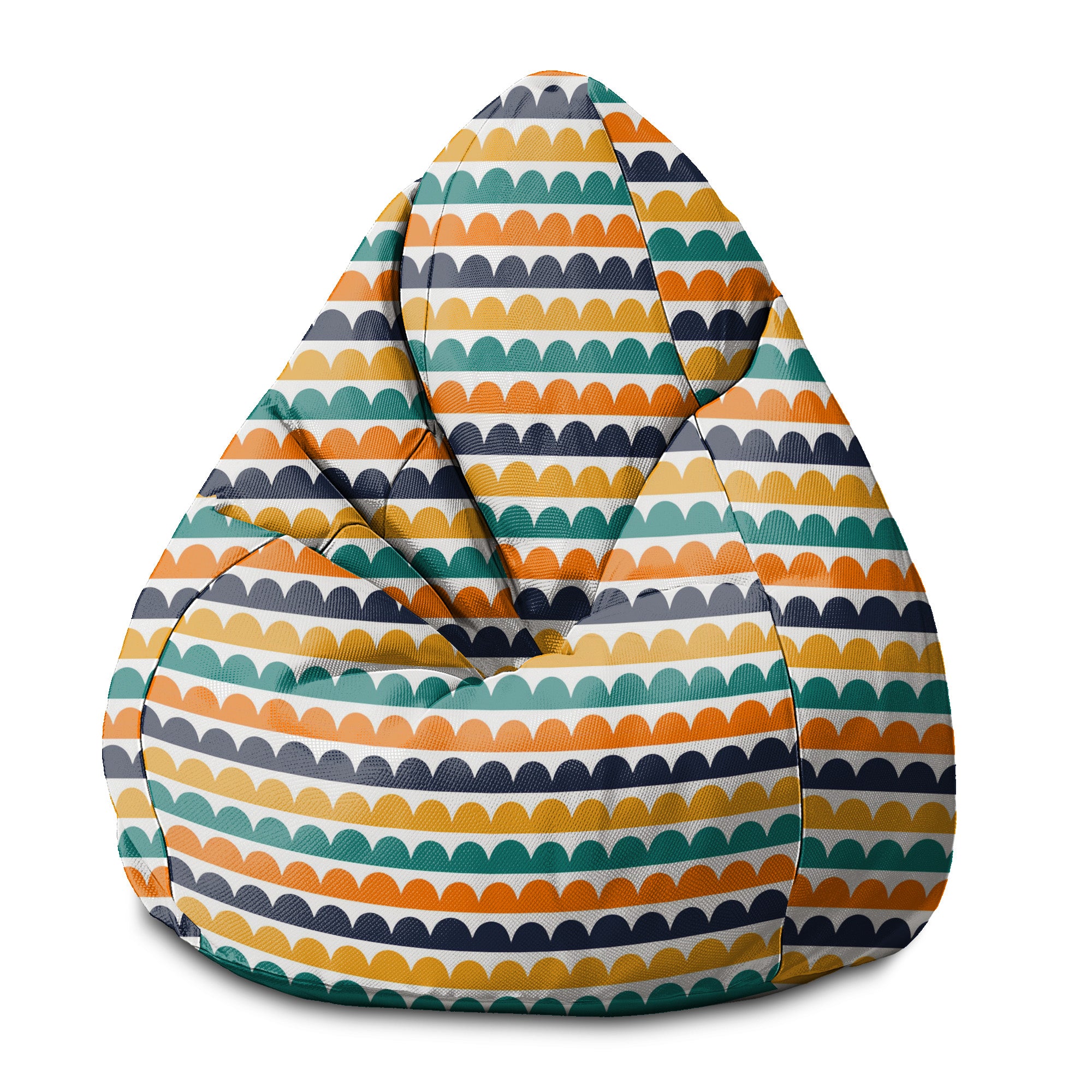 Puf Pearshape Abstract Half Dots-S-Oxford