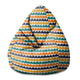 Puf Pearshape Abstract Half Dots-S-Oxford