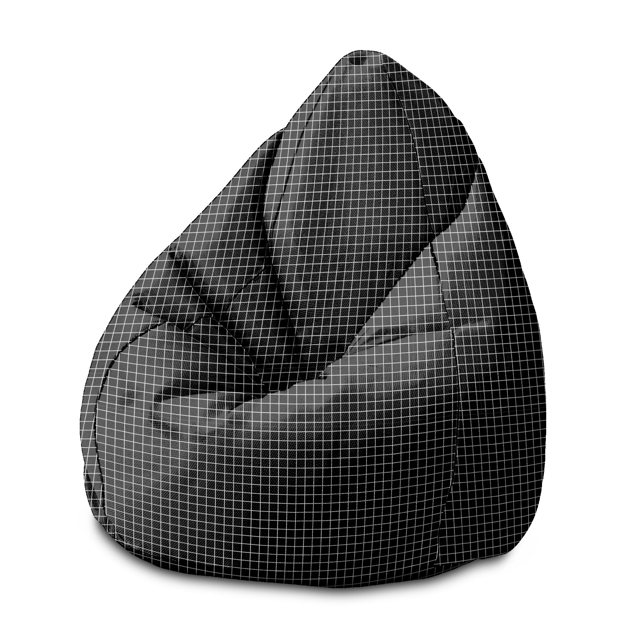 Puf Pearshape Estetická mriežka-M-Oxford
