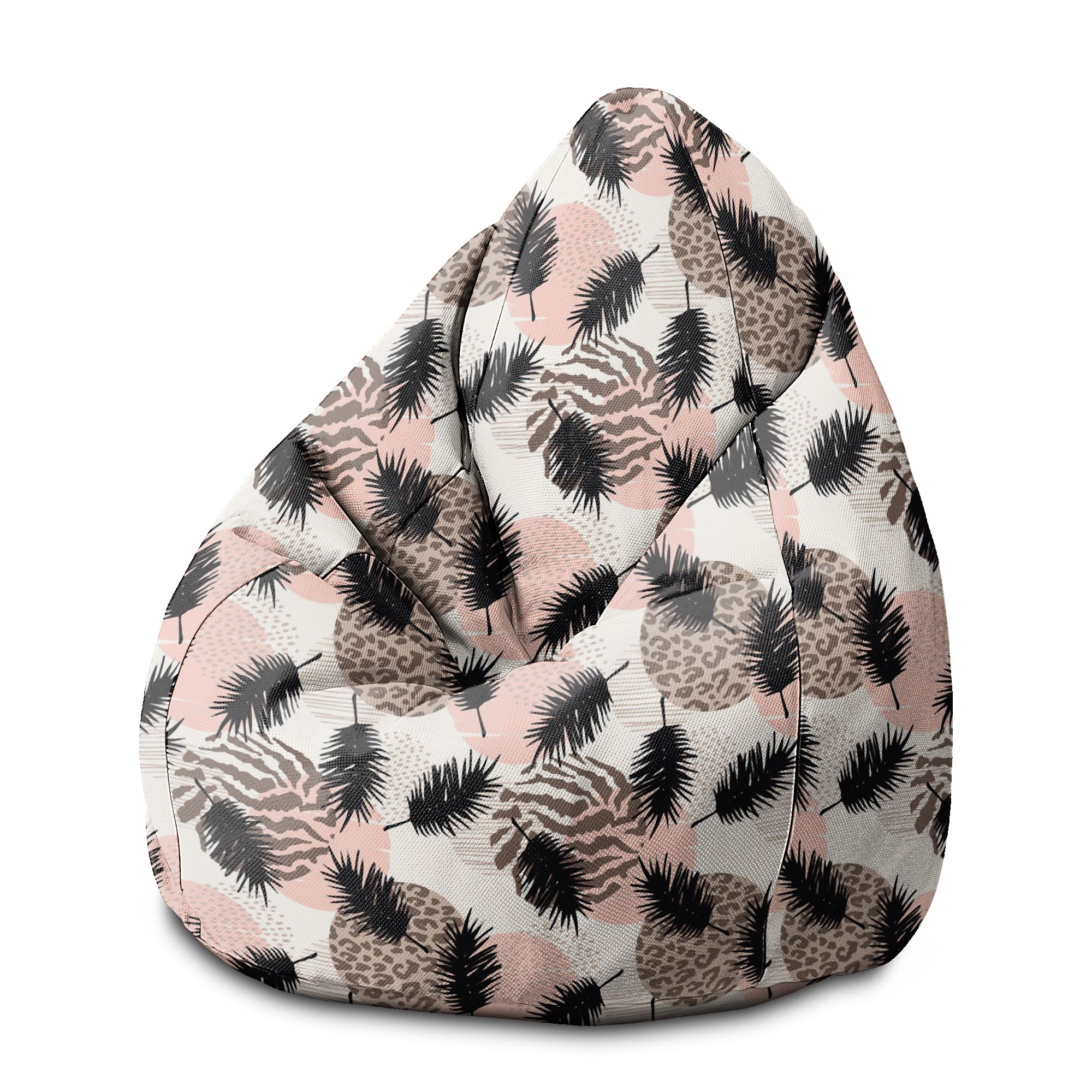 Puf Pearshape Animal a Tropical Geometric-M-Velvet