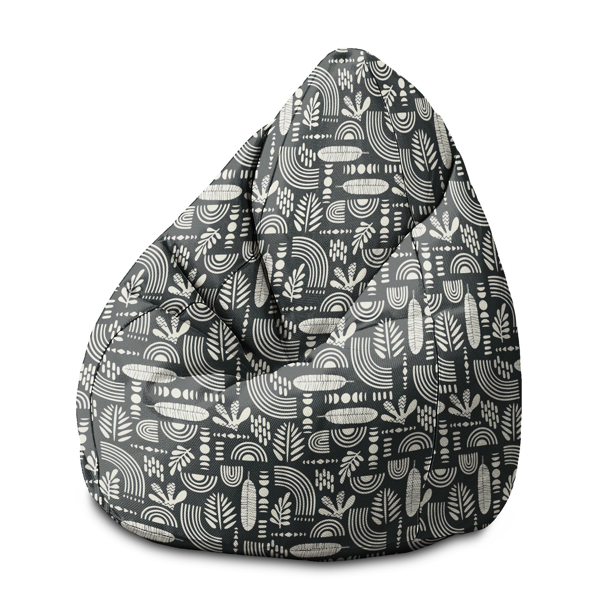 Puf Pearshape Artistic Abstract Art-M-Oxford
