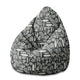 Puf Pearshape Artistic Abstract Art-M-Oxford