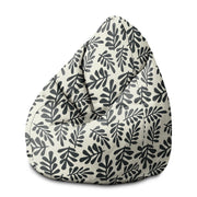 Puf Pearshape Artistic Abstract Leaves-M-Velvet