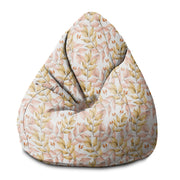 Pearshape Pouf Autumn Gold Leaves
