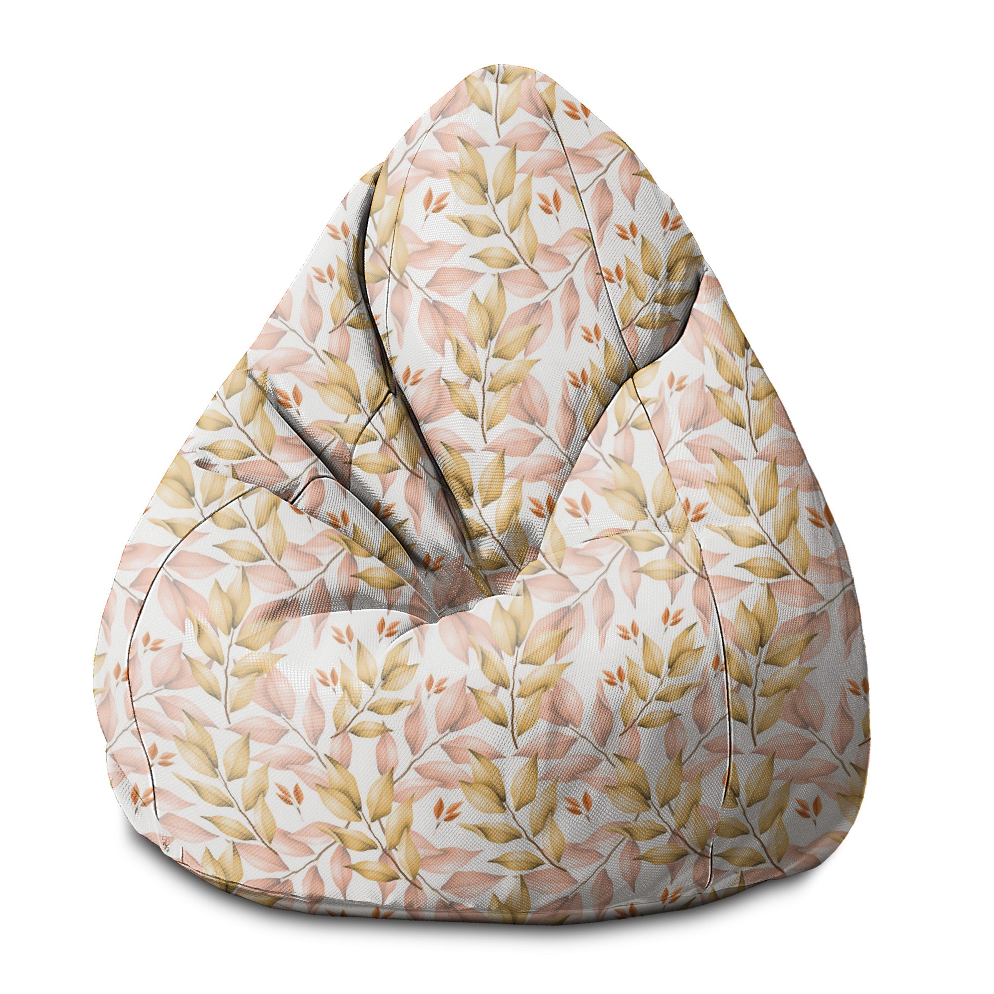 Puf Pearshape Autumn Gold Leaves-S-Oxford