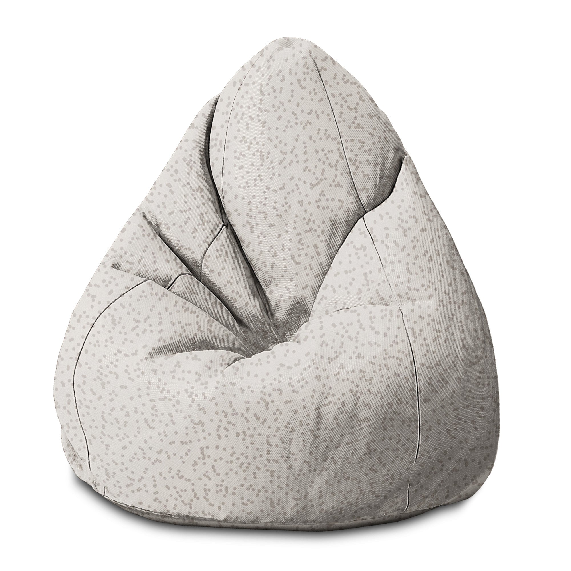 Puf Pearshape Béžový s puntíky