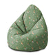 Pearshape Pouf Birds and Berries-M-Oxford