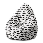 Puf Pearshape Black Clouds-M-Oxford