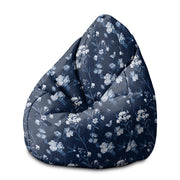 Pearshape Pouf Blue Botanical-M-Velvet