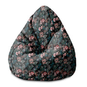 Sedací vak Pearshape Tmavá botanika-S-Zamat