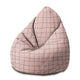 Puf Pearshape Distorted Růžový-M-Velvet