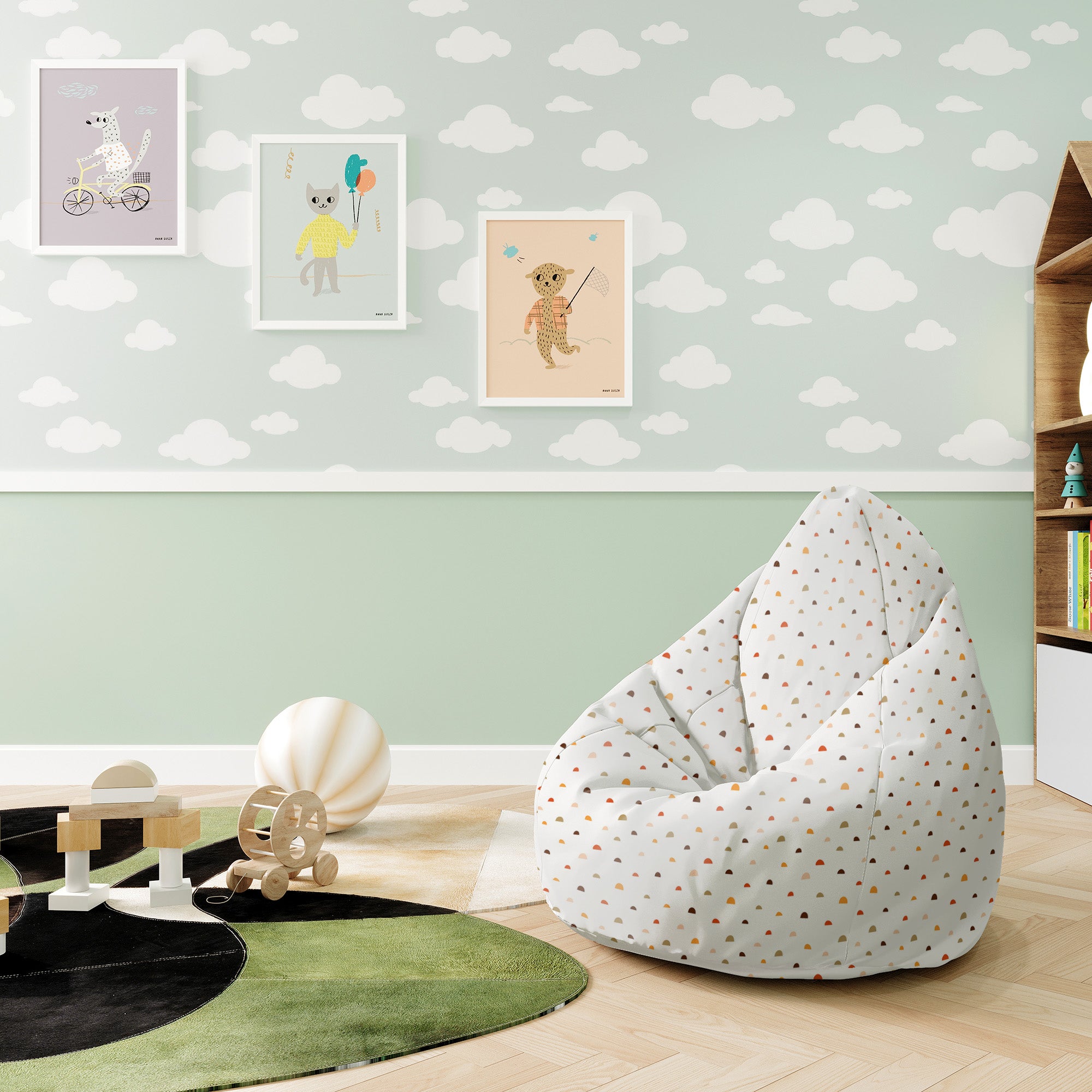 Puf Pearshape Doodle Shapes-S-Oxford