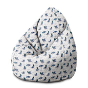 Pearshape Pouf Doves-M-Oxford