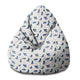 Sedací vak Pearshape Doves-S-Velvet