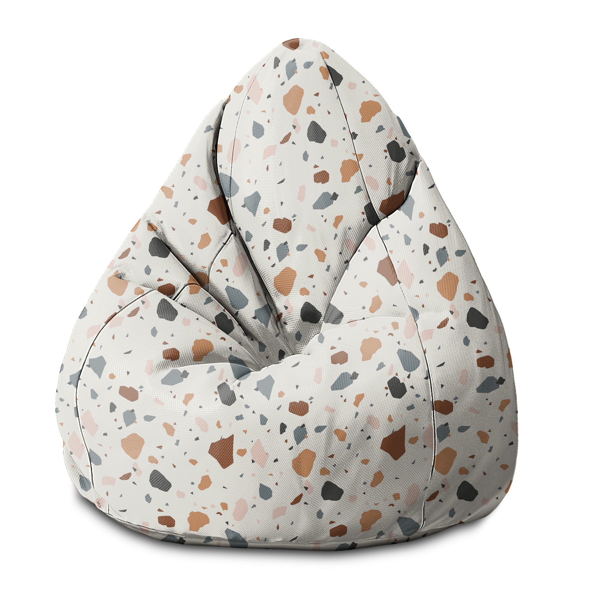 Sedací vak Pearshape Ecru Terrazzo-S-Oxford