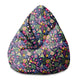Puf Pearshape Exotic Floral